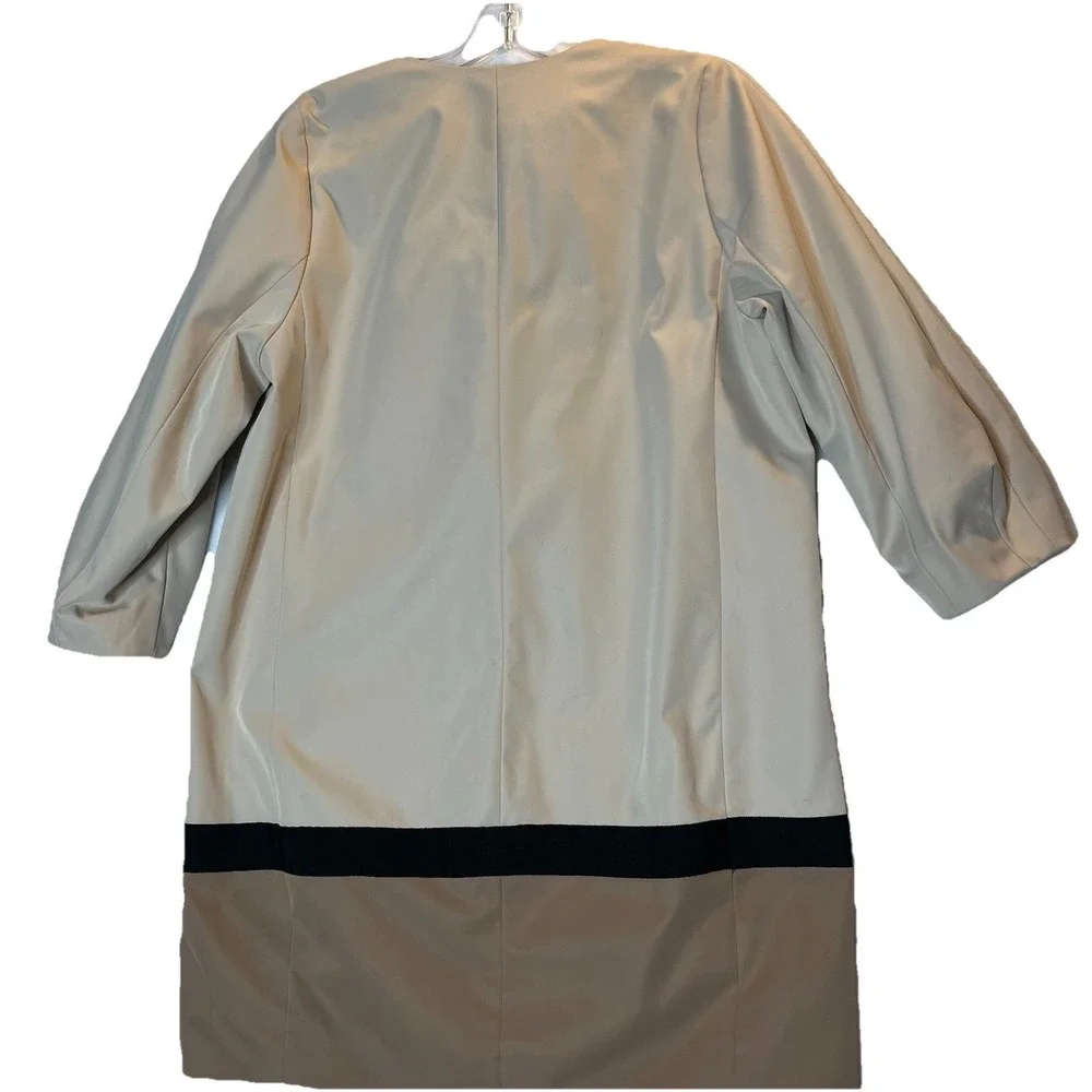 Ann Taylor Ivory Tan Women's Coat Long Dressy Jacket S Quiet‎ Luxury Old Money